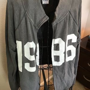 2 Victoria’s Secret hoodies, gray and green
